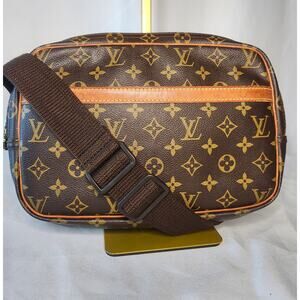 SOLD Louis Vuitton LV Monogram the Reporter PM Crossbody Bag Canvas Vachetta